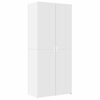 vidaXL Storage Cabinet White 80x42.5x225 cm Engineered Wood
