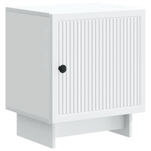 vidaXL Bedside Cabinet White 43 x 34.5 x 50 cm Engineered Wood