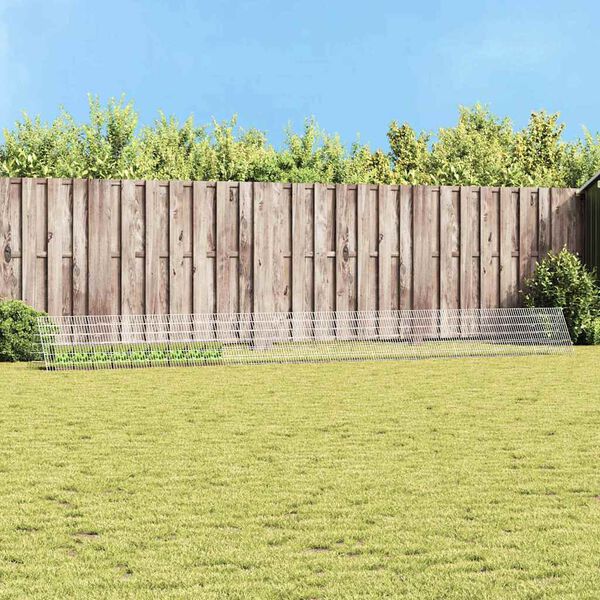 vidaXL Rabbit Cage Silver 650 x 55 x 55 cm Galvanised Steel