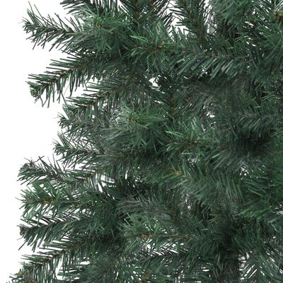 vidaXL Corner Artificial Pre-lit Christmas Tree Green 120 cm PVC