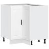 vidaXL Kitchen Corner Base Cabinet "Porto" White Engineered Wood