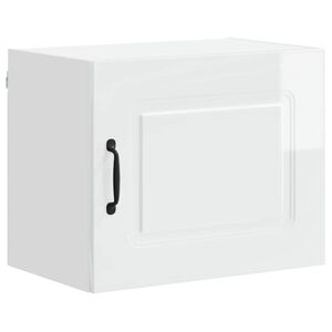 vidaXL Dishwasher Panel Kalmar High Gloss White 50 x 31 x 40 cm