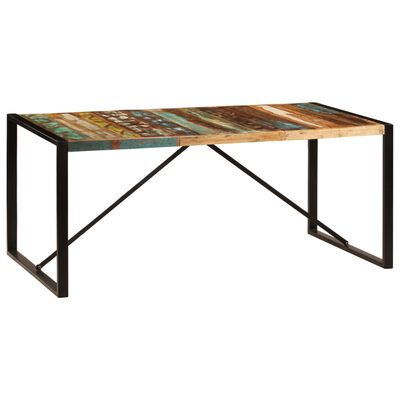 vidaXL Dining Table 180x90x75 cm Solid Reclaimed Wood