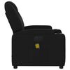 vidaXL Electric Massage Recliner Chair Black Fabric