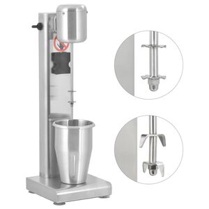 vidaXL Milkshake Mixer Stainless Steel 1 L