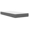 vidaXL Bed Frame with Mattress Dark Grey 90 x 190 cm Velvet