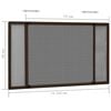 vidaXL Extendable Insect Screen for Windows Brown