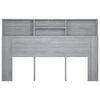 vidaXL Headboard Cabinet Grey Sonoma 160x19x103.5 cm