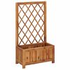 vidaXL Garden Raised Bed | Natural wood colour | Solid acacia wood | Medium