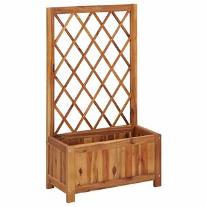 vidaXL Garden Raised Bed | Natural wood colour | Solid acacia wood | Medium