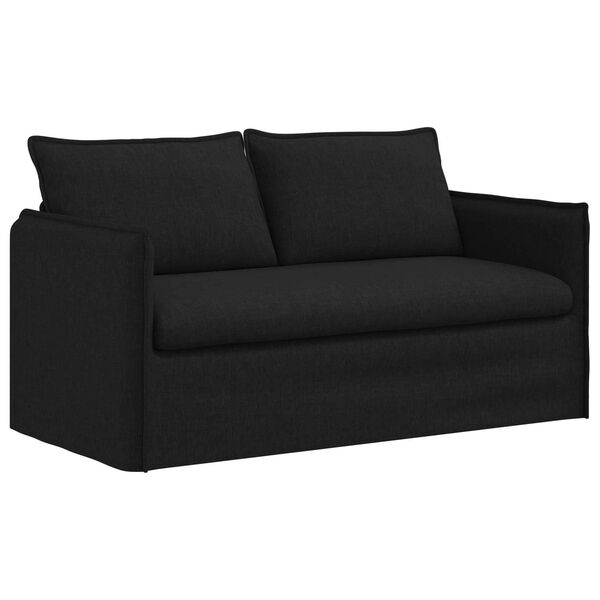 vidaXL Sofa Black 156 x 82 x 85 cm Fabric