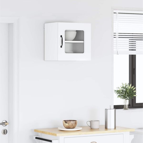 vidaXL Kitchen Cabinet Kalmar High Gloss White 40 x 31 x 40 cm