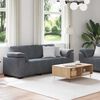 vidaXL 2 Piece Sofa Set with Cushions Dark Grey Velvet