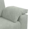 vidaXL 2 Piece Sofa Set with Cushions Light Grey Velvet