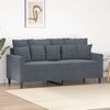 vidaXL 2-Seater Sofa Dark Grey 140 cm Velvet