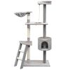 vidaXL Cat Tree | Grey | Wooden frame | Large | Cat Tree | Rectangular | Modern