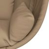 vidaXL Hanging Egg Chair with Stand Taupe Fabric and Steel
