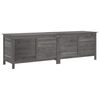vidaXL Garden Storage Box Anthracite 198,5x50x56,5 cm Solid Wood Fir