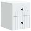 vidaXL Wall-Mounted Bedside Cabinet White 33 x 34.5 x 40 cm
