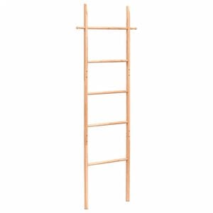 vidaXL Towel Ladder 170 cm Solid Wood Walnut