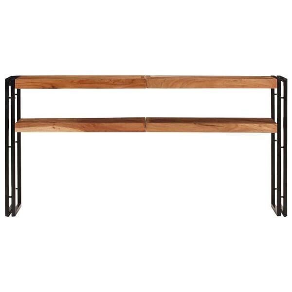 vidaXL Console Table 150x30x75 cm Solid Acacia Wood