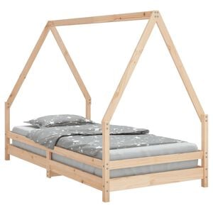 vidaXL Kids Bed Frame 90x190 cm Solid Wood Pine