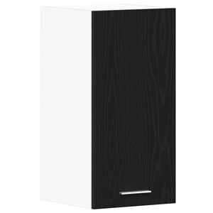 vidaXL Hanging Cabinet Black Oak 30x31x60 cm Engineered Wood
