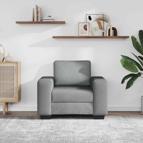 vidaXL Sofa Chair&nbsp;Light Grey 100x77x82 cm Fabric