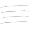 vidaXL Tarpaulin Bracket for Trailers 4 pcs Silver 100-145 cm Aluminum