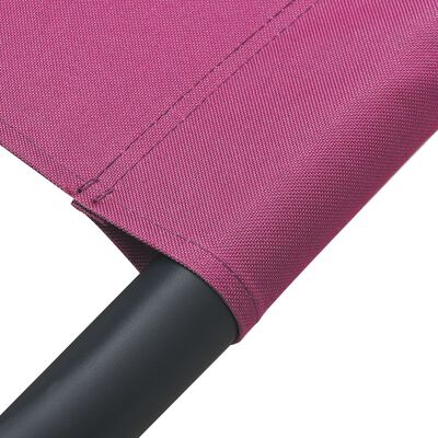 vidaXL Outdoor Lounge Bed with Canopy and Pillows Pink
