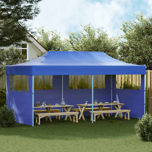 vidaXL Blue Foldable Pop-up Party Tent 3 x 6 m