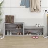 vidaXL Shoe Cabinet Grey Sonoma 150x35x45 cm Engineered Wood