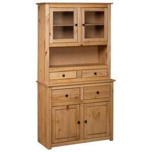 vidaXL Highboard 93x40,5x180 cm Solid Pine Panama Range