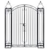 vidaXL Ornamental Garden Gate Wrought Iron 122x20.5x160 cm