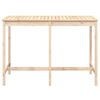 vidaXL Garden Table 159.5x82.5x110 cm Solid Wood Pine
