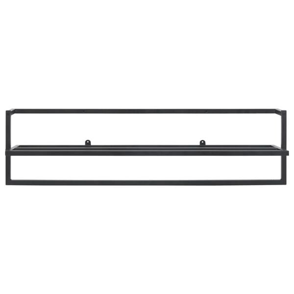 vidaXL Towel Rack Black 95x25x22 cm Iron