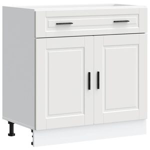 vidaXL Kitchen Base Cabinet "Porto" White Engineered Wood