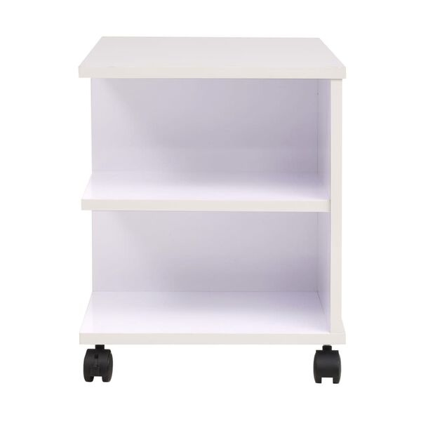 vidaXL Rolling Shelf 50x35x42 cm White