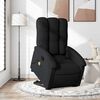 vidaXL Stand up Massage Recliner Chair Black Fabric