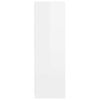 vidaXL Cabinet High Gloss White 79.5 x 49 x 156 cm Engineered Wood