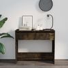 vidaXL Console Table Smoked Oak 89x41x76.5 cm Engineered Wood