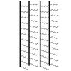vidaXL Wall-mounted Wine Racks for 72 Bottles 2 pcs Black Iron
