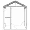 vidaXL Outdoor Dog Kennel with Roof Silver 2x2x2.5 m Galvanised Steel