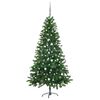 vidaXL Artificial Pre-lit Christmas Tree with Ball Set 180 cm Green