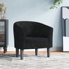 vidaXL Tub Chair Black Velvet