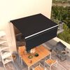 vidaXL Manual Retractable Awning with Blind 3x2,5m Anthracite