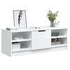 vidaXL TV Cabinet High Gloss White 102x35.5x36.5 cm Engineered Wood
