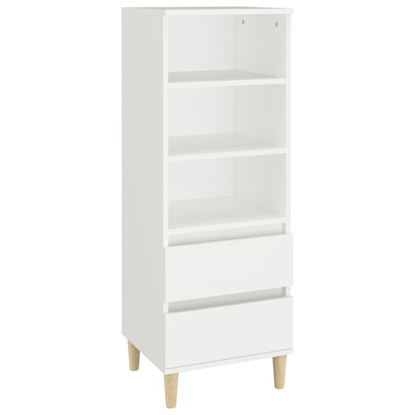 vidaXL Highboard White 40x36x110 cm Engineered Wood
