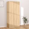 vidaXL Wardrobe Sonoma Oak 90x52x200 cm Engineered Wood