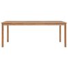 vidaXL 7 Piece Garden Dining Set 200x100 cm Solid Teak Wood